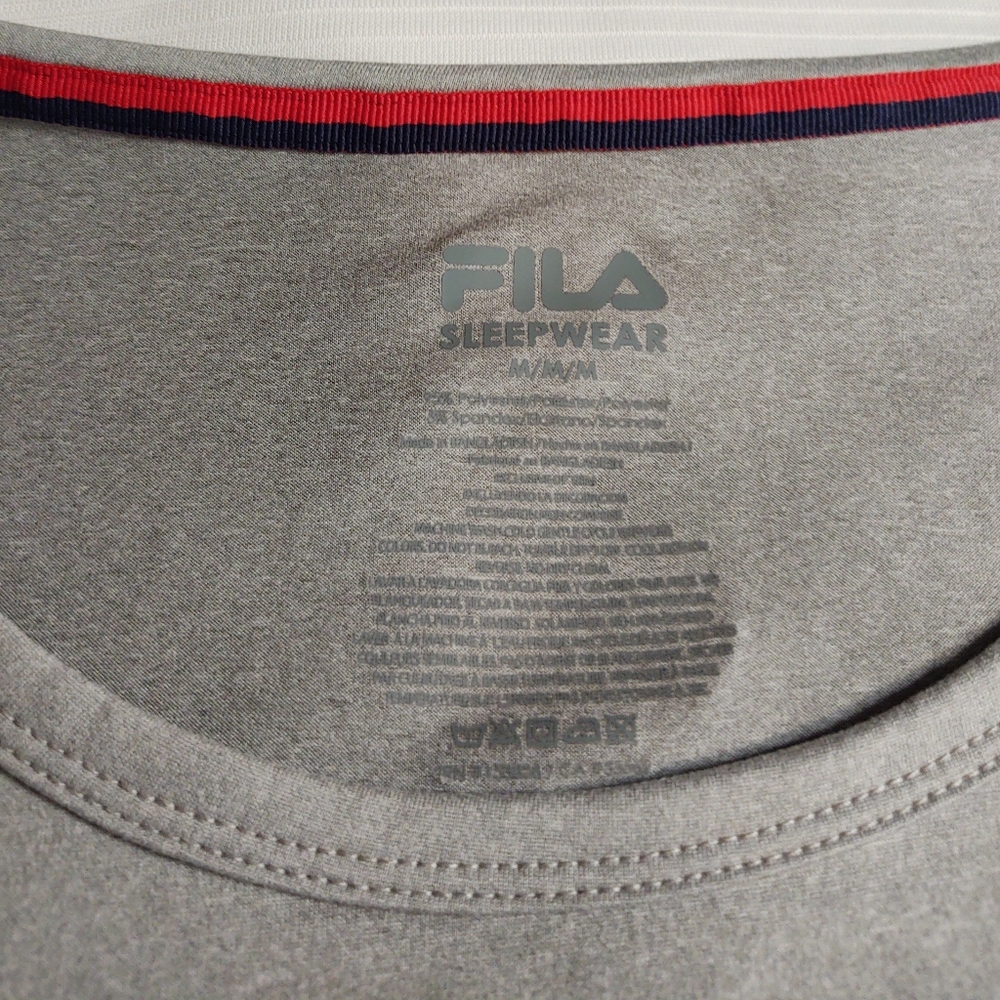 NWT Men's Fila Sleep Wear Grey Tank Top Size Medium - Picture 2 of 3
